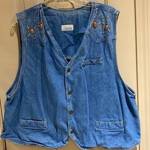 Ideas Vintage Jean vest. Size L